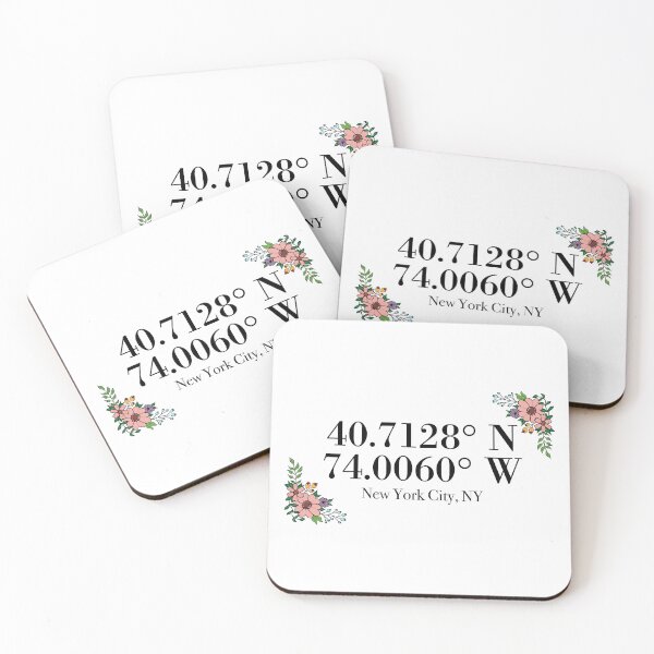 Item preview, New York City, NY Coordinates designed and sold by mynameisliana.