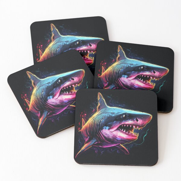 Item preview, Shark Neon Art 7 designed and sold by AstroRisq.