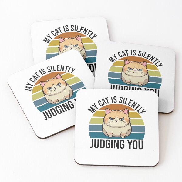 Item preview, My Cat is Silently Judging You, Funny Sassy Attitude Cat Mom Cat Dad designed and sold by Peculiarts.