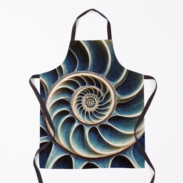 Item preview, Blue Fractal Shell Inspired Spiral designed and sold by leftylee.