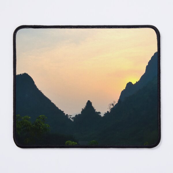 Item preview, Golden light on the peaks: sunset in Vang Vieng designed and sold by franck380.