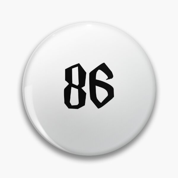Item preview, 86, eighty six, black, Harry P designed and sold by Numbers-Art.