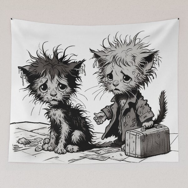 Item preview, ORPHAN KITTIES designed and sold by Foxlindesigns.