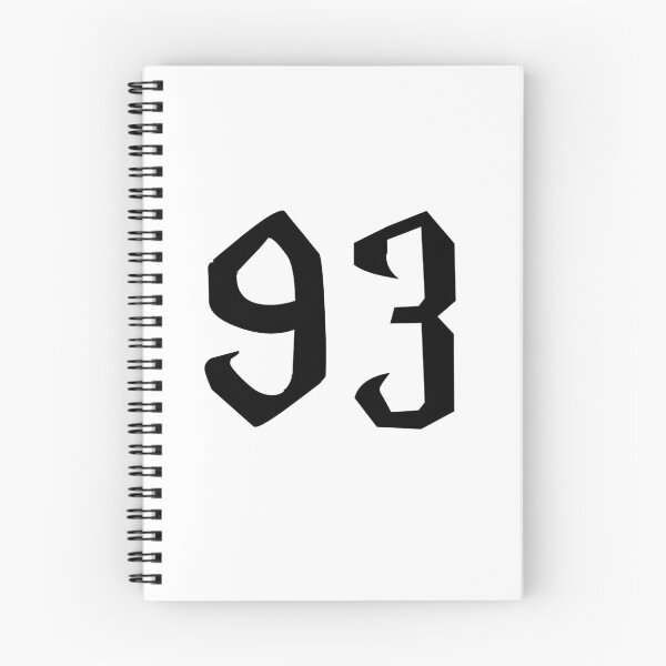 Artikelvorschau, 93, dreiundneunzig, schwarz, Harry P entworfen und verkauft von Numbers-Art.