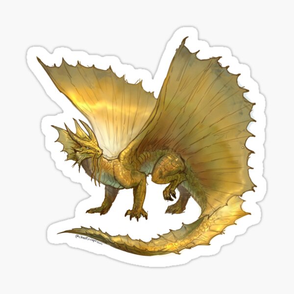 Aperçu de l'œuvre dragon d'or du mdn créée et vendue par chaoticcaprisun.