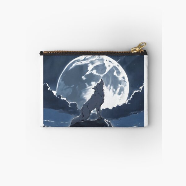 Item preview, Wolf with Moon anime style designed and sold by FotoAndyCR.