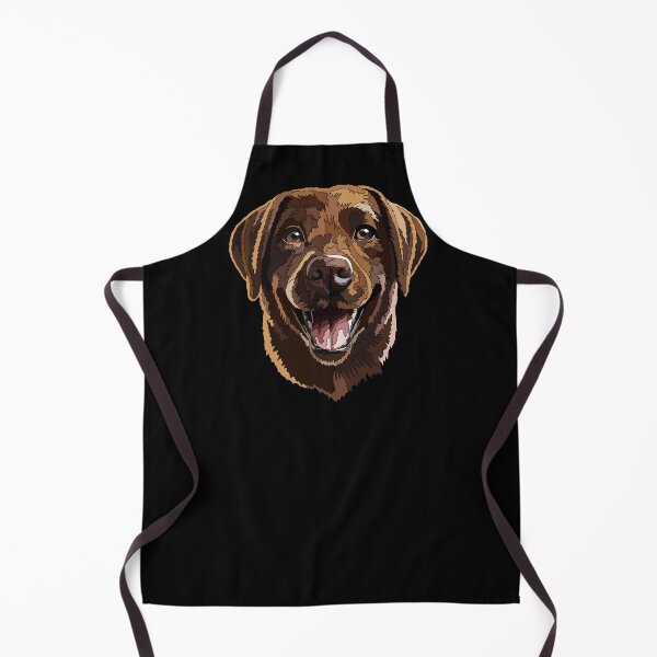 Item preview, Happy Chocolate Labrador Dog designed and sold by Just-Arts-4U.