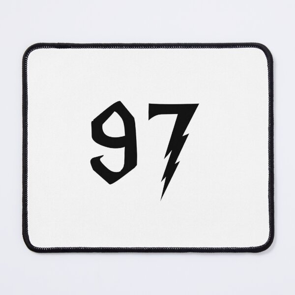 Item preview, 97, ninety seven, black, Harry P designed and sold by Numbers-Art.