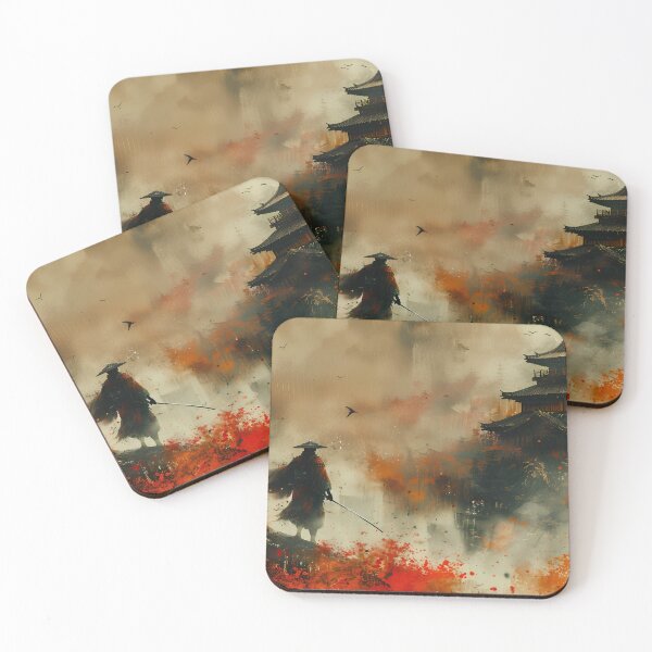 Item preview, Watercolor samurai image designed and sold by ParaCross.
