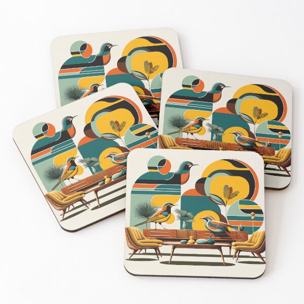 Item preview, "Avian Nostalgia: Mid-Century Revival" designed and sold by MindVibe.