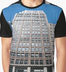 Building, Skyscraper, New York, Manhattan, Street, Pedestrians, Cars, Towers Graphic T-Shirt