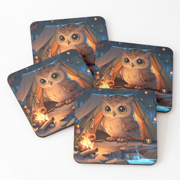 Item preview, Owl at the campsite designed and sold by Astralia.