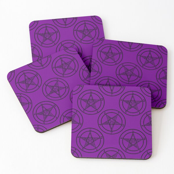Item preview, purple baphomet pentagram halloween designed and sold by Gossip Rag.