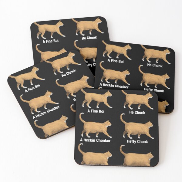 Item preview, Feline Conk Chart, Funny Chonk Cat Meme  designed and sold by AnnabellRueden.