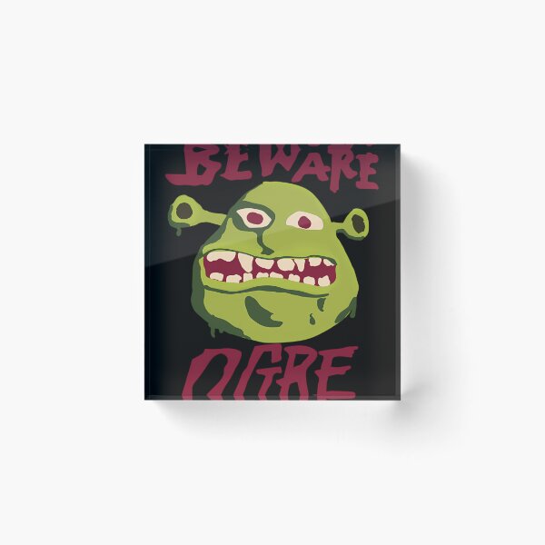 Item preview, Beware Ogre Shrek Sign designed and sold by AnnabellRueden.