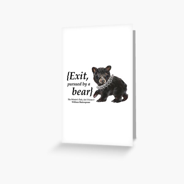 Artikel-Vorschau von Ausgang, Verfolgt von einem Bären, designt und verkauft von Barrel-o-Bard.