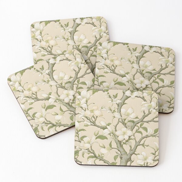Item preview, Ethereal Blossoms on Beige designed and sold by MrKATORSKI.