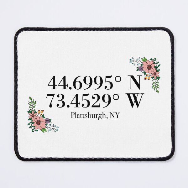 Item preview, Plattsburgh, NY Coordinates designed and sold by mynameisliana.