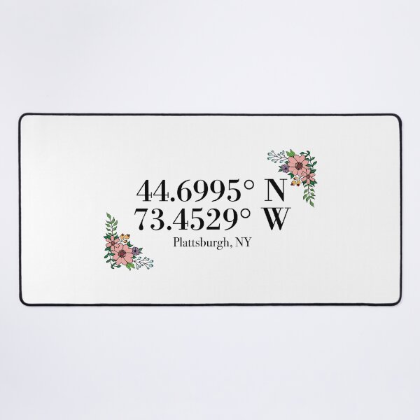 Item preview, Plattsburgh, NY Coordinates designed and sold by mynameisliana.