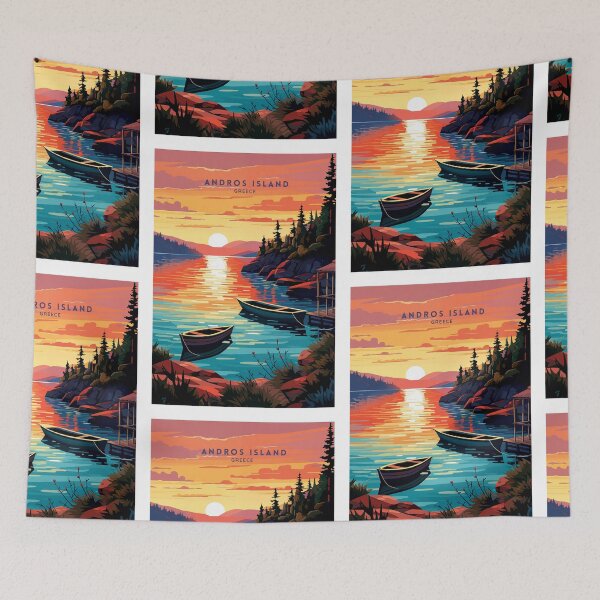Item preview, Andros Island Serenity: Greece designed and sold by NeuralVibe.