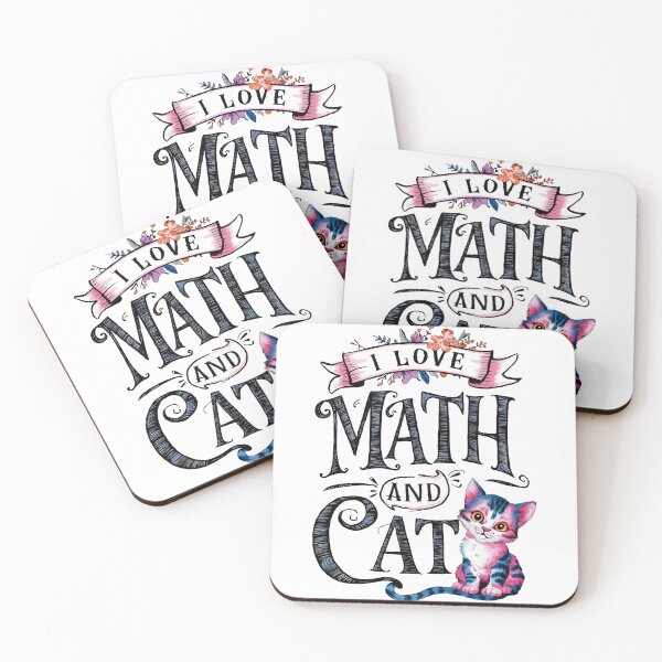Item preview, Love Mathematics And Cats Math Teacher and Math Lovers designed and sold by ColorFlick.