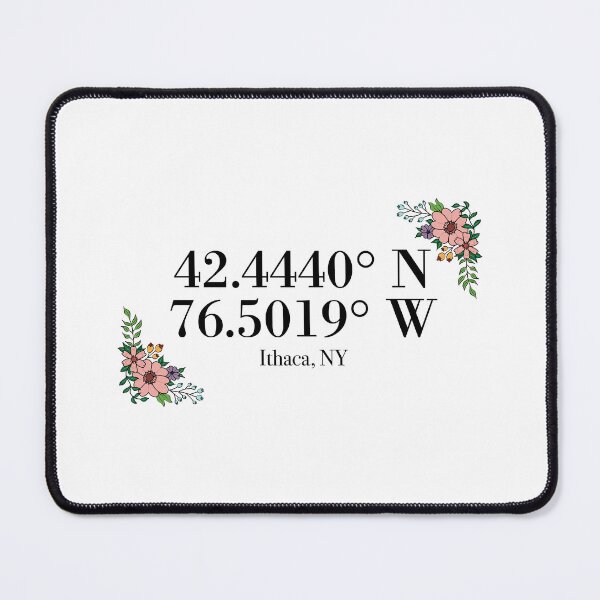 Item preview, Ithaca, NY Coordinates designed and sold by mynameisliana.