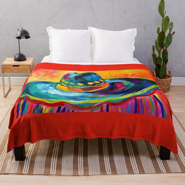 Item preview, Fiesta Sombrero Splendor Canvas- Dance of Colors under Cinco de Mayo Lights Generative AI Abstract Vivid Colors designed and sold by OlfactoART Studio.