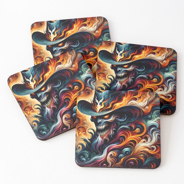 Item preview, Vortex of the Damned: The Flaming Skull designed and sold by mahajone.