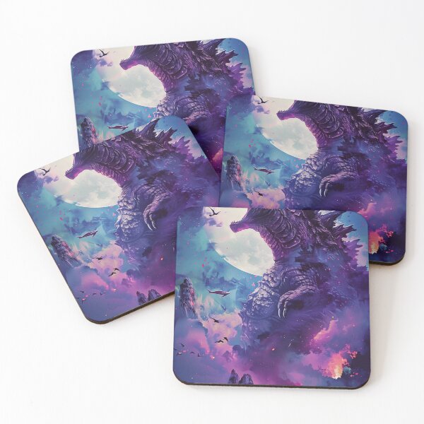 Item preview, Godzilla Moon Purple Battle Graphic Gojira designed and sold by socialarmour.