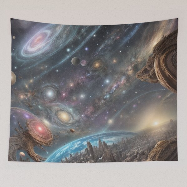 Item preview, Multiverse City designed and sold by SparkedVisions.