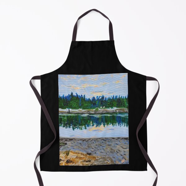 Item preview, Where I go to reflect, PNW painting designed and sold by Joyful Chaos Art.