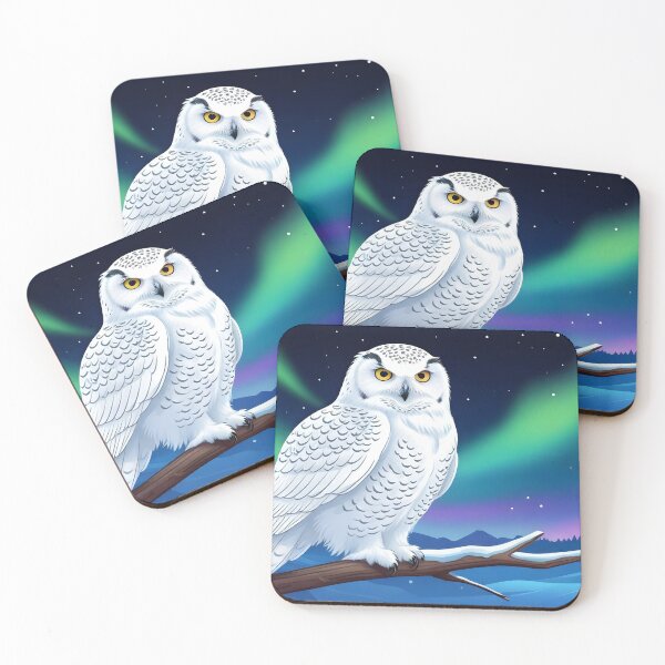 Item preview, Snowy Owl in Aurora's Glow designed and sold by WildlifeInc.