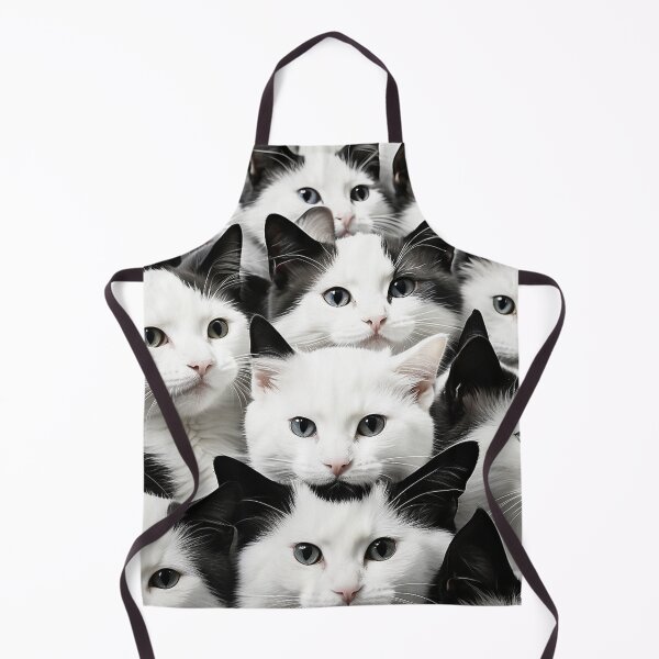 Item preview, tiny white kitten face seamless pattern designed and sold by optimusprime39.