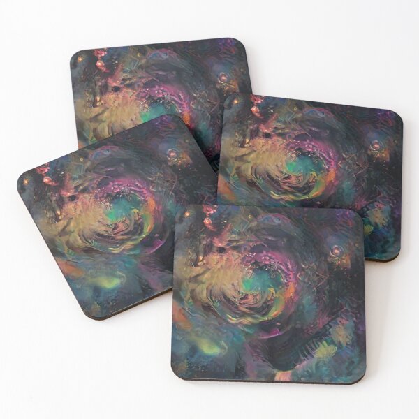 Item preview, abstract smudge painting of cosmos designed and sold by optimusprime39.