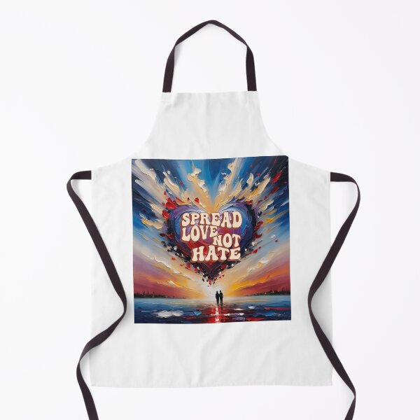 Item preview, Spread Love Not Hate Painted Heart Love Inspiration designed and sold by socialarmour.