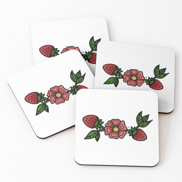 Item preview, Flowers and Strawberries designed and sold by Mackenzie "Kenzie" Janveaux.