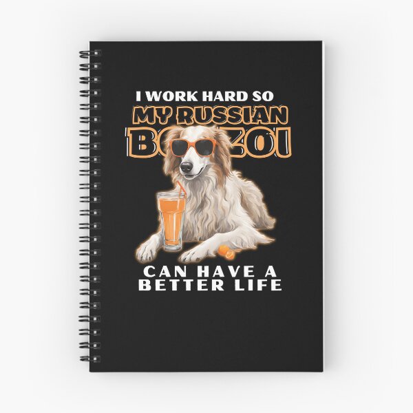 Item preview, Copia de Divertido para los amantes del Borzoi "Trabajo duro para que mi borzoi pueda tener una vida mejor" designed and sold by GoodyPaws.