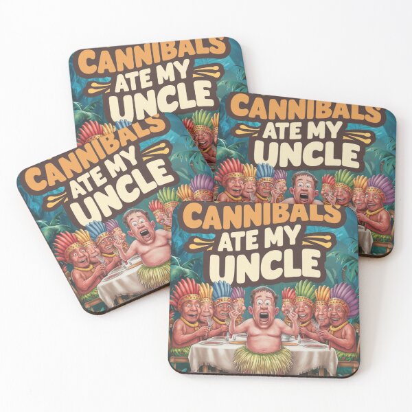 Item preview, The Cannibal ate my uncle T-shirt designed and sold by KreativKulture.