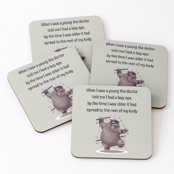 Item preview, lazy hippo funny dad jokes designed and sold by digilabs.