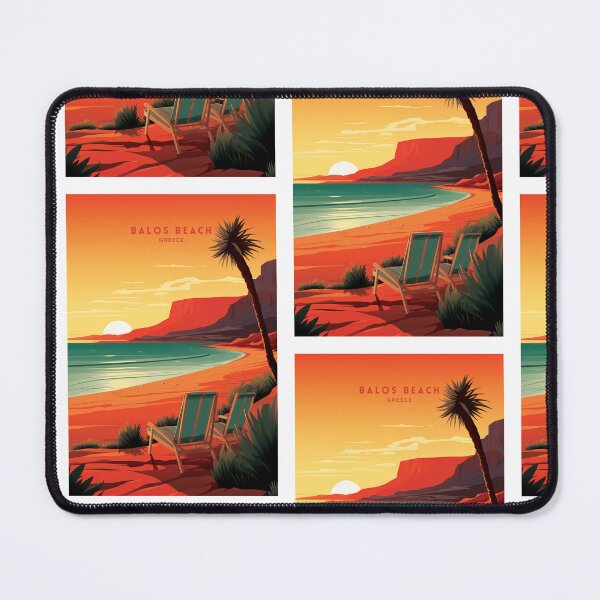 Item preview, Balos Beach: A Grecian Coastal Gem designed and sold by NeuralVibe.