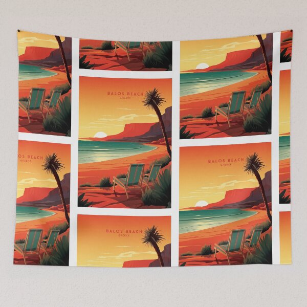 Item preview, Balos Beach: A Grecian Coastal Gem designed and sold by NeuralVibe.