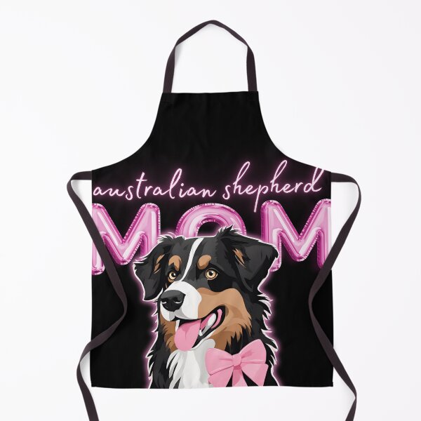 Item preview, Pink Dog Mom Australian Shepherd Shepherd Dog with Pink Bow designed and sold by GoodyPaws.