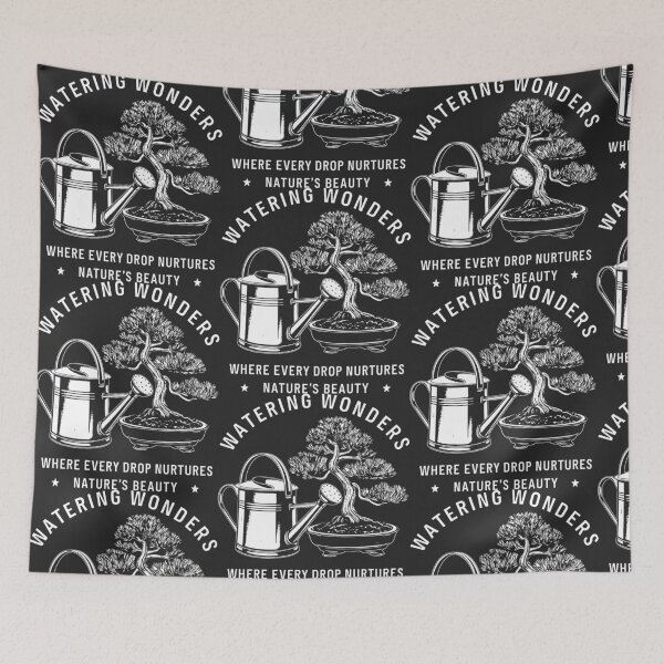 Item preview, WATERING WONDERS: A Grayscale Tribute to Nature's Beauty, One Drop at a Time designed and sold by SplashTastic.