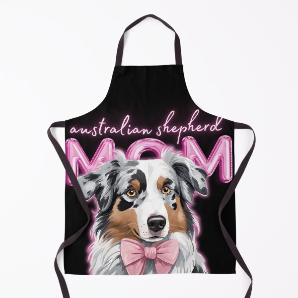 Item preview, Pink Dog Mom Australian Shepherd Shepherd Dog with Pink Bow designed and sold by GoodyPaws.