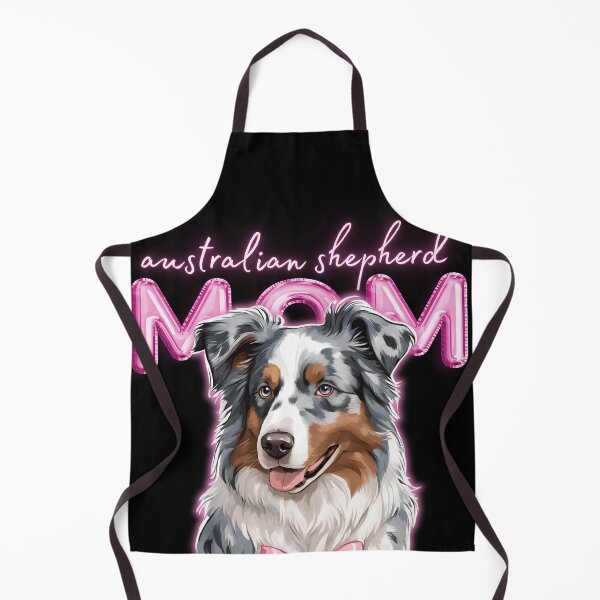 Item preview, Pink Dog Mom Australian Shepherd Shepherd Dog with Pink Bow designed and sold by GoodyPaws.
