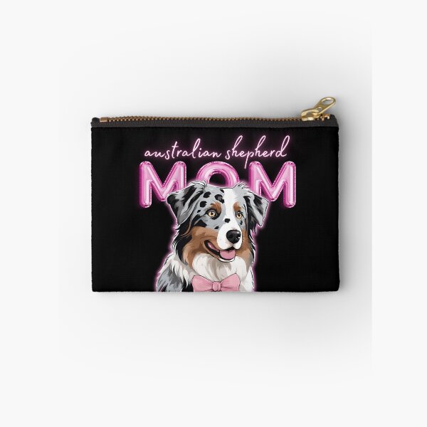 Item preview, Pink Dog Mom Australian Shepherd Shepherd Dog with Pink Bow  designed and sold by GoodyPaws.