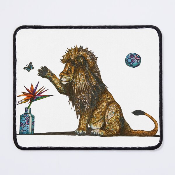Item preview, Lion with Strelitzia, butterfly and shweshwe patterns designed and sold by Every-wen.