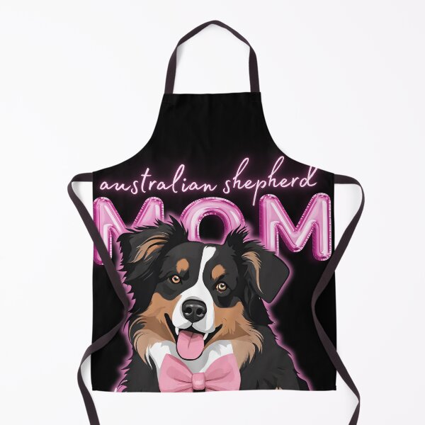 Item preview, Pink Dog Mom Australian Shepherd Shepherd Dog with Pink Bow designed and sold by GoodyPaws.