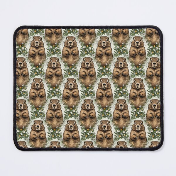 Item preview, Massachusetts Mayflowers and Groundhog Woodchuck Pattern 4 designed and sold by taiche.
