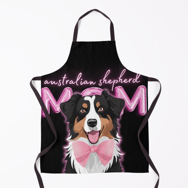 Item preview, Pink Dog Mom Australian Shepherd Shepherd Dog with Pink Bow designed and sold by GoodyPaws.